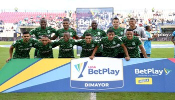 MONTERÍA- COLOMBIA, 31-10-2021:Jugadores del Atlético