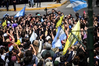 Javier Milei, de campaña (REUTERS/Mariana
