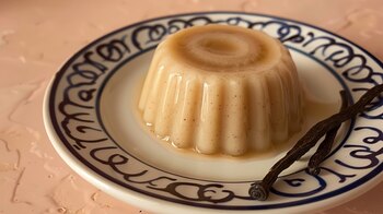 El flan de vainilla es