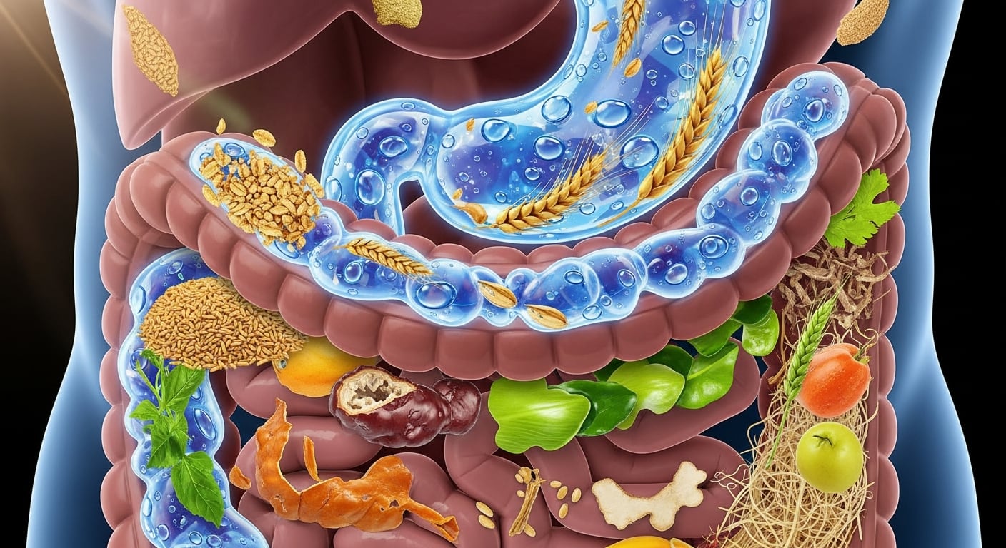 La fibra insoluble aporta volumen a los desechos, absorbe agua y ayuda al tránsito por el tracto gastrointestinal (Imagen Ilustrativa Infobae)
