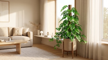 Esqueleto o Monstera adansonii: la planta de hojas agujereadas ideal para decorar la sala o el comedor