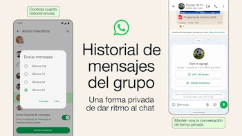 WhatsApp lanza el historial de