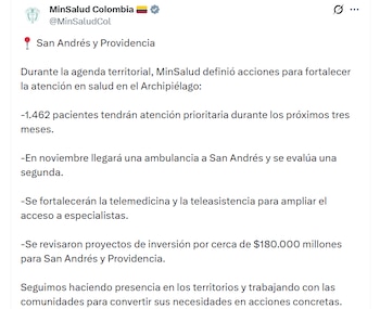 Las autoridades plantearon su agenda para la región - crédito Minsalud / X