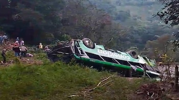 Accidente carreteo en Zontecomatlán, Veracruz,