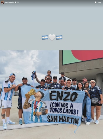 La arenga de la familia de Enzo Fernández