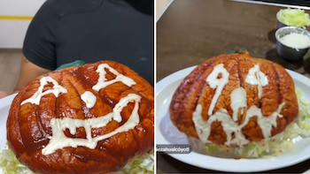 “Pamba-ween”: crean pambazo con forma de calabaza y ya es el antojito mexicano más curioso de Halloween