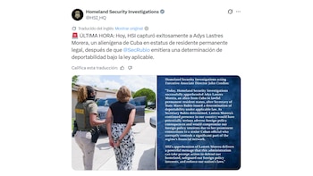 El ICE capturó a Adys Lastres Morera en Estados Unidos (@HSI_HQ)