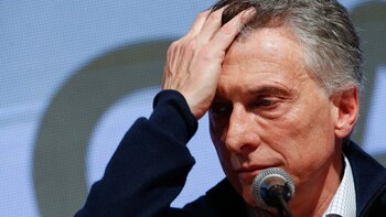 Mauricio Macri, durante la conferencia