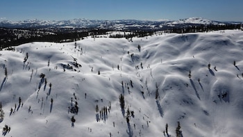 Una vista aérea muestra vastas