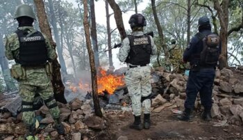 El detenido tenía dos arma