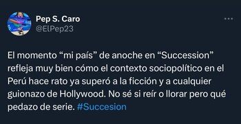 Succession menciona a Perú en