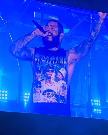 Post Malone y su playera
