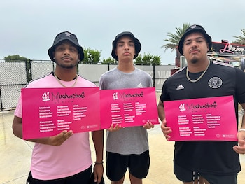 Tres simpatizantes del Inter Miami