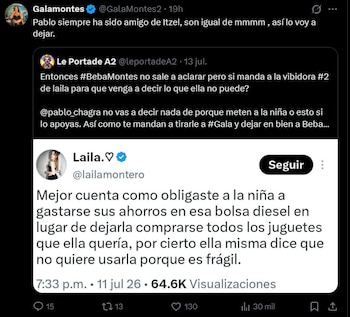 Gala montes ataca a Pablo Chagra
