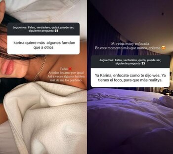 Karina hizo frente durante la