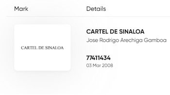 Registro de inscripción del Cártel