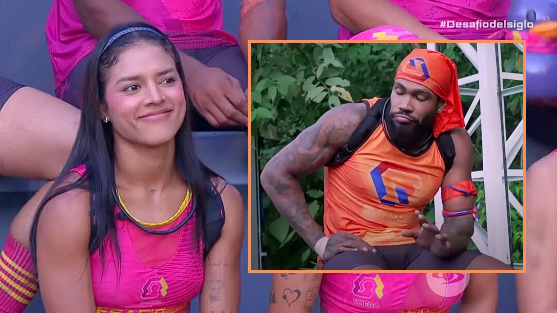 La exconcursante de La Ciudad de las Cajas negó cualquier romance con el atleta olímpico - crédito Emisión Desafío / Caracol Televisión