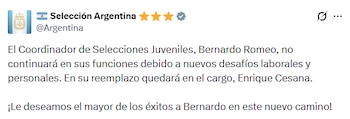 Enrique Cesana reemplazó a Bernardo