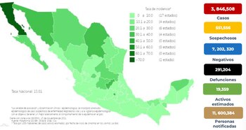 coronavirus en méxico 15 noviembre