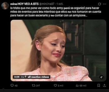 ARMY sin entrada para BTS en Lima no se rinde: puente cubierto, Army Bus y las reacciones que causaron furor. Captura: X.