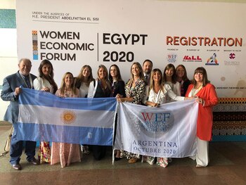 La delegación argentina en Egipto