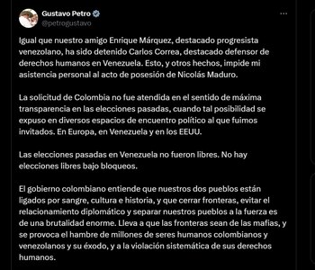 Gustavo Petro confirmó que no