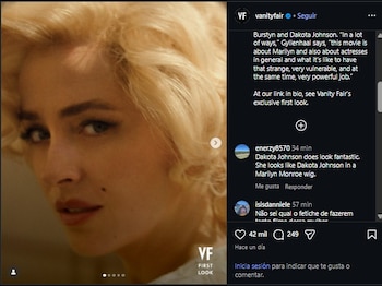 Dakota Johnson asumirá el papel de Marilyn Monroe en esta cinta. (Instagram)