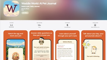 Meta lanza app de mascota virtual con IA al estilo Tamagotchi