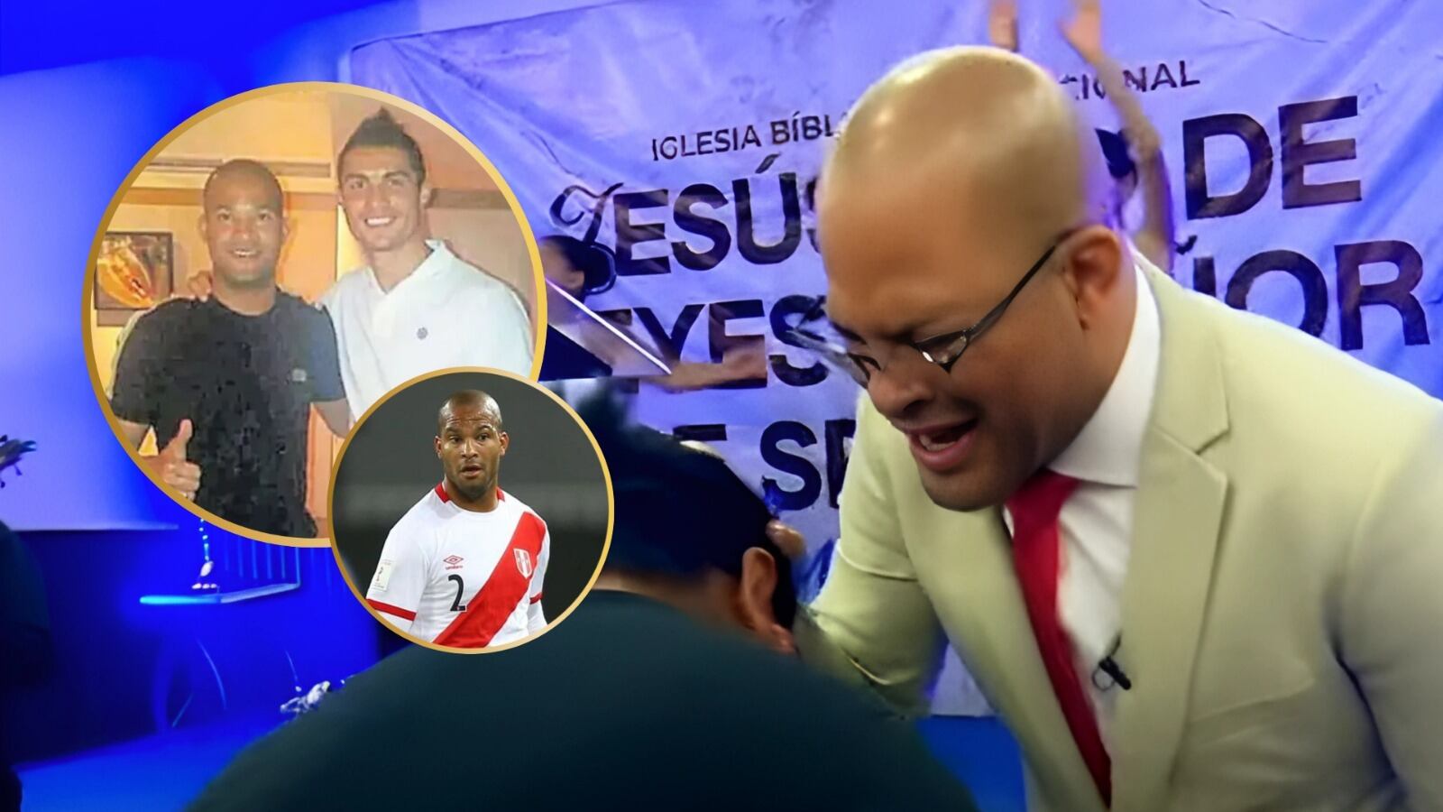 Alberto Rodríguez dejó el fútbol para convertirse en pastor evangélico de una iglesia cristiana, en Lima. - Crédito: Composición Infobae