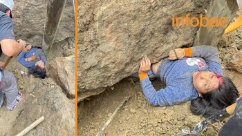 Rescatan a mujer que sobrevive