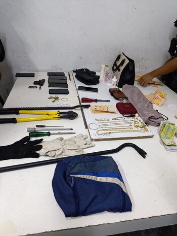 Los elementos incautados a los