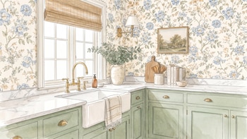 Papel pintado en la cocina: materiales, zonas recomendadas y consejos de instalación