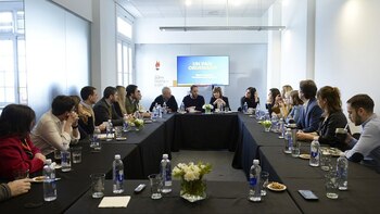 Bullrich junto a dirigentes de