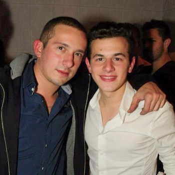 Agustín Battioni y su hermano,