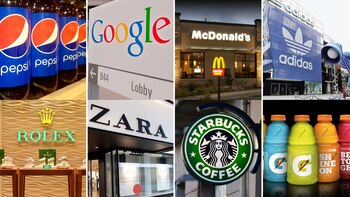 Adidas, Disney, YouTube, Nike, Coca