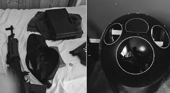 Algunos de los elementos confiscados