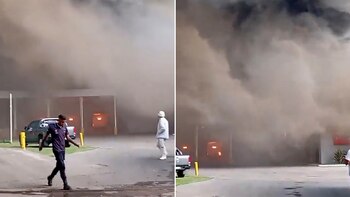 Tras el inicio del incendio