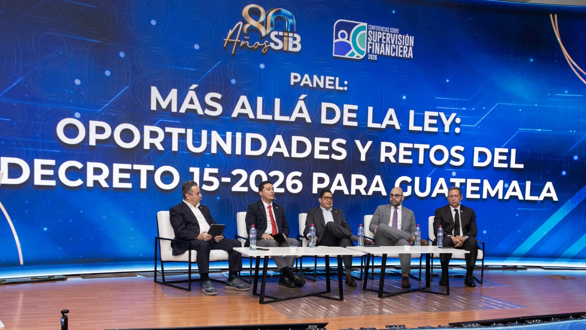 La Superintendencia de Bancos de Guatemala celebró sus 80 años con las Conferencias sobre Supervisión Financiera 2026 realizadas el 17 y 18 de septiembre. (Superintendencia de Bancos de Guatemala)