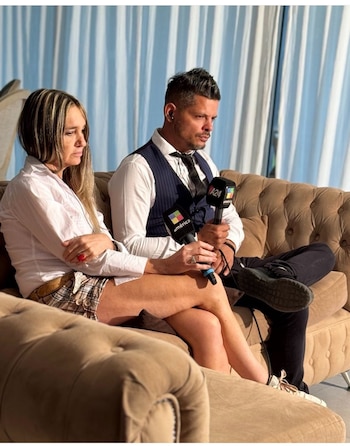 Alejandro Cipolla junto a Mónica