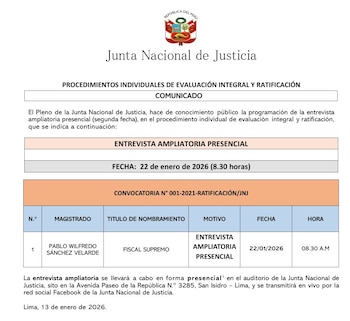 JNJ programa nueva entrevista de