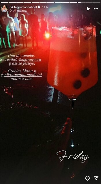 El festejo de Manu Urcera