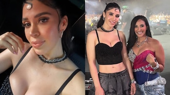 Emma Coronel sorprendió al subir al escenario del BelicoFest en Los Ángeles: así cantó narcocorridos
