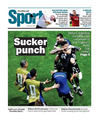 Portadas diarios del mundo Argentina vs Inglaterra