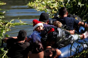 A migrant child who is