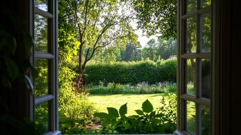 "El jardín es pequeño, pero