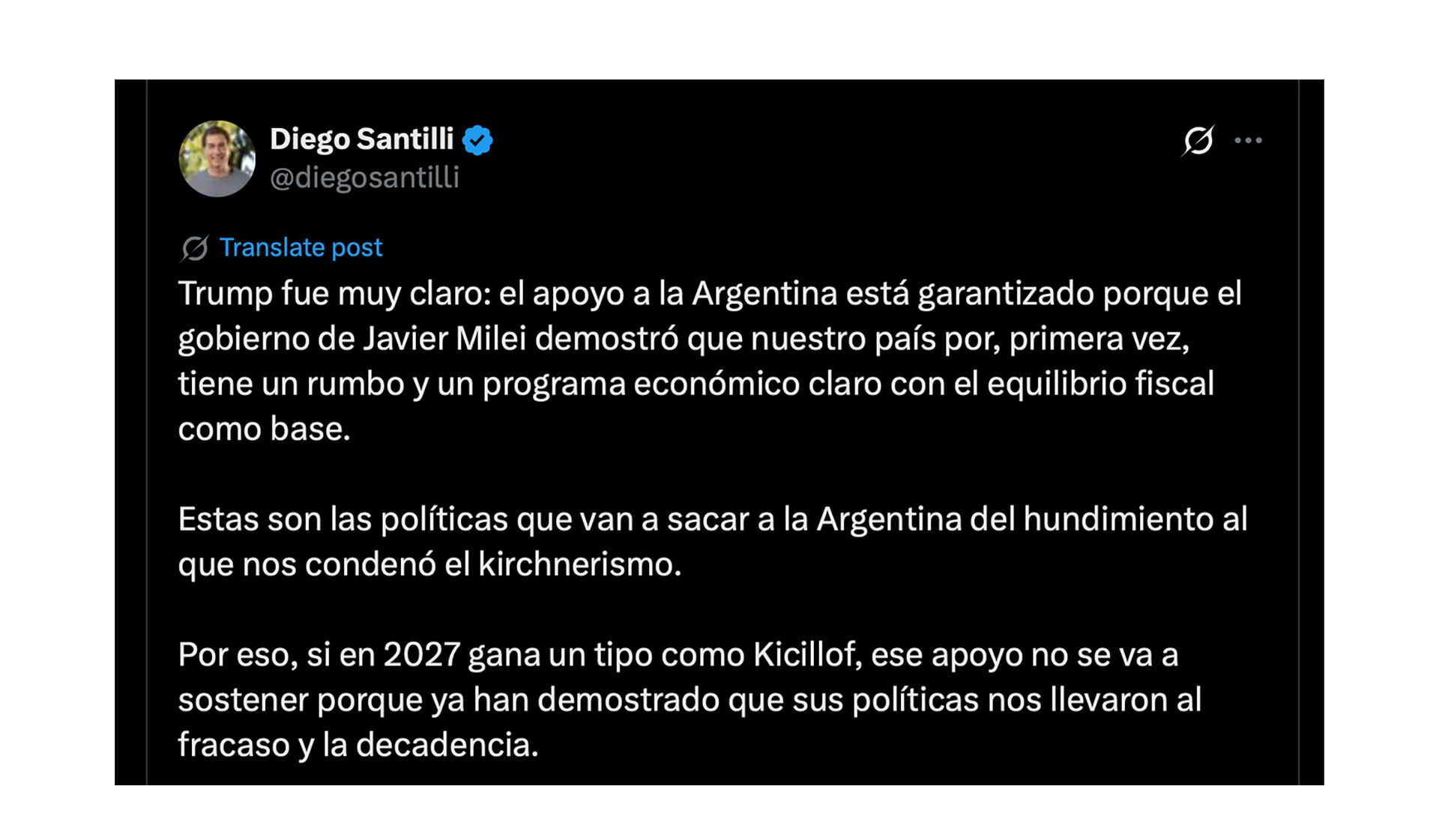La publicación de Santilli