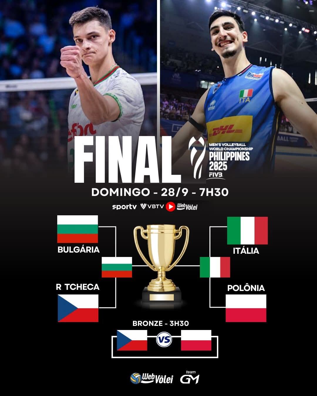 Italia se enfrentará a Bulgaria por la final del Mundial de Vóley Masculino 2025