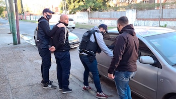 El momento del arresto de