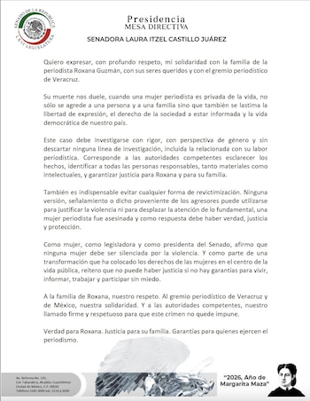 Comunicado oficial.