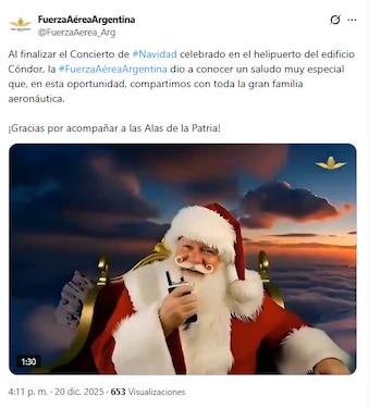El mensaje compartido en redes